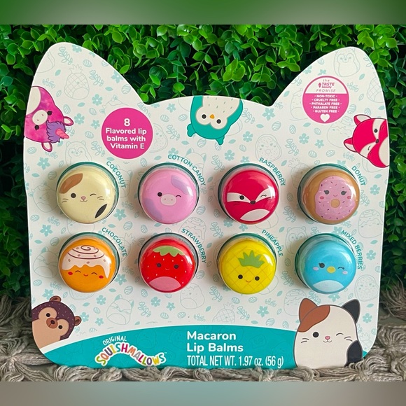Squishmallows Macaron 8pc Flavored Lip Balms Set New in Package - Picture 3 of 7